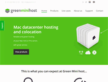 Tablet Screenshot of greenminihost.com